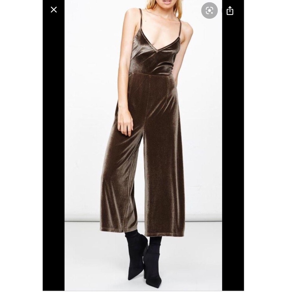 Minkpink velvet jumpsuit
